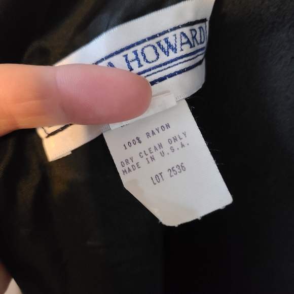 VTG Jessica Howard USA Colorful Rainbow Button Print AOP Black Dress Womens 14 - Picture 8 of 11